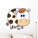 Cute Chunky Cow Wall Decal