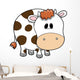 Cute Chunky Cow Wall Decal