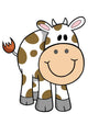 Cute Little Cow Wall Decal