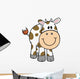 Cute Little Cow Wall Decal
