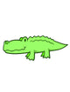 Cute Baby Alligator Wall Decal