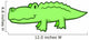 Cute Baby Alligator Wall Decal