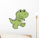 Baby Green Tyrannosaurus Dinosaur Wall Decal