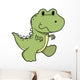 Baby Green Tyrannosaurus Dinosaur Wall Decal
