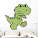 Baby Green Tyrannosaurus Dinosaur Wall Decal