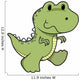 Baby Green Tyrannosaurus Dinosaur Wall Decal