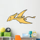 Yellow Pterodactyl Baby Dinosaur Wall Decal