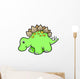 Green Stegosaurus Baby Dinosaur Wall Decal
