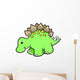 Green Stegosaurus Baby Dinosaur Wall Decal