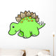 Green Stegosaurus Baby Dinosaur Wall Decal