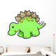 Green Stegosaurus Baby Dinosaur Wall Decal