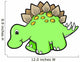 Green Stegosaurus Baby Dinosaur Wall Decal