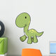 Green Longneck Baby Dinosaur Wall Decal