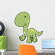 Green Longneck Baby Dinosaur Wall Decal