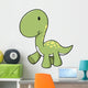 Green Longneck Baby Dinosaur Wall Decal