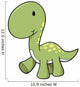 Green Longneck Baby Dinosaur Wall Decal