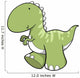 Green Marching Baby T-rex Wall Decal