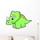 Green Speckled Baby Dinosaur Wall Decal