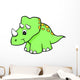 Green Speckled Baby Dinosaur Wall Decal