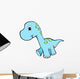 Blue Baby Dinosaur Wall Decal