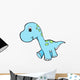 Blue Baby Dinosaur Wall Decal