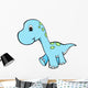 Blue Baby Dinosaur Wall Decal