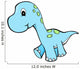 Blue Baby Dinosaur Wall Decal