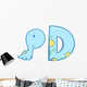 Baby Dinosaur with D Wall Decal