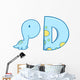 Baby Dinosaur with D Wall Decal