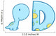 Baby Dinosaur with D Wall Decal