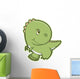 Shy Little Baby T-rex Wall Decal