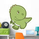 Shy Little Baby T-rex Wall Decal