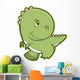 Shy Little Baby T-rex Wall Decal
