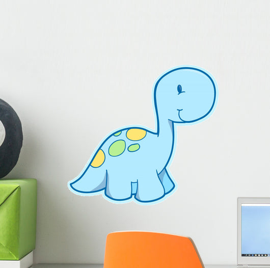 Super Cute Little Dinosaur Wall Decal