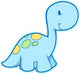 Super Cute Little Dinosaur Wall Decal