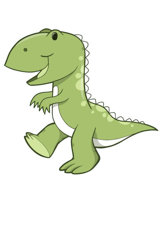 Happy Little T-rex Dinosaur Wall Decal