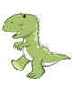 Happy Little T-rex Dinosaur Wall Decal