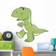 Happy Little T-rex Dinosaur Wall Decal