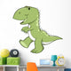 Happy Little T-rex Dinosaur Wall Decal