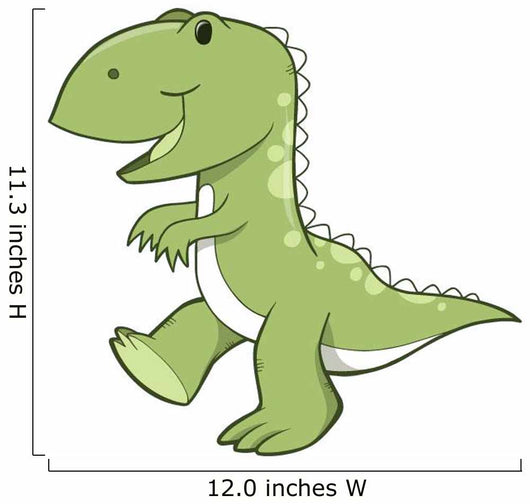 Happy Little T-rex Dinosaur Wall Decal