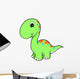 Lime Green Baby Dino Wall Decal