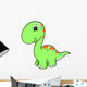 Lime Green Baby Dino Wall Decal
