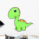 Lime Green Baby Dino Wall Decal