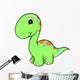 Lime Green Baby Dino Wall Decal