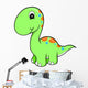 Lime Green Baby Dino Wall Decal