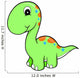 Lime Green Baby Dino Wall Decal