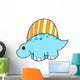 Little Blue Stegosaurus Dinosaur Wall Decal