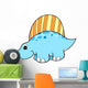 Little Blue Stegosaurus Dinosaur Wall Decal