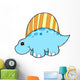 Little Blue Stegosaurus Dinosaur Wall Decal
