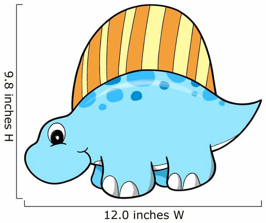 Little Blue Stegosaurus Dinosaur Wall Decal